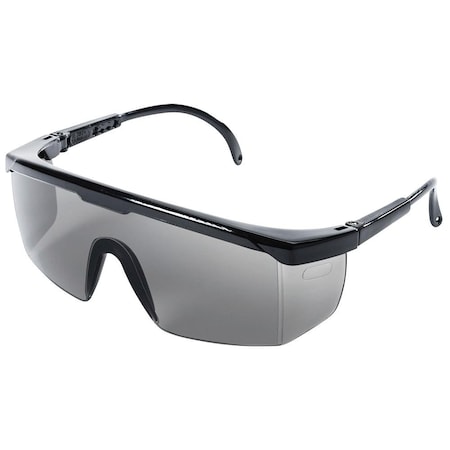 Sellstrom Sebring, Safety Glasses, Anti-Scratch, Smoke Lens, Black Frame, Half-Frame S76371